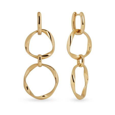 Pendientes Vidal&Vidal Saura Aros Baño Oro G4171