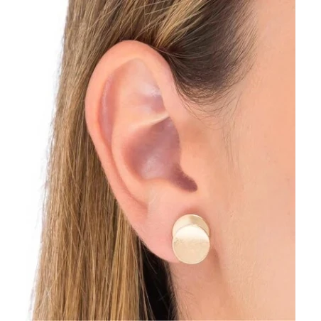 Pendientes Vidal&Vidal Círculos Baño Oro G3211B