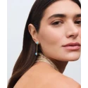 Pendientes Largos Vidal&Vidal Zahara Baño Oro y Turquesa Sintético X48513