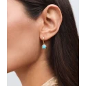 Pendientes Vidal&Vidal Zahara Aro Baño Oro y Turquesa Sintético X48509