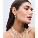 Pendientes Vidal&Vidal Zahara Aro Baño Oro y Turquesa Sintético X48509