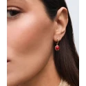 Pendientes Vidal&Vidal Zahara Aro Baño Oro y Coral Sintético X48508