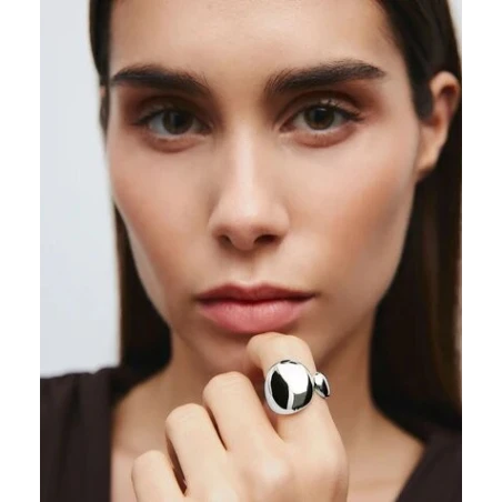 Anillo Vidal&Vidal Drop Ancho Baño Plata X282371214