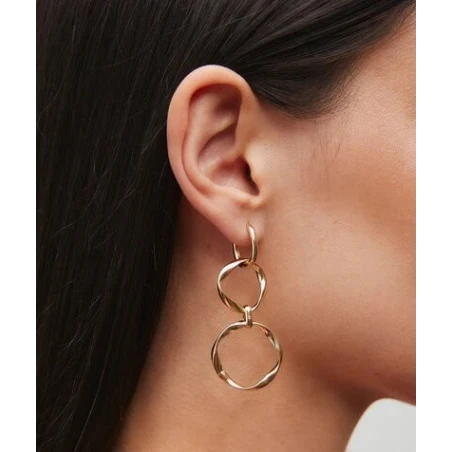 Pendientes Vidal&Vidal Saura Aros Baño Oro G4171