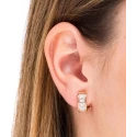 Pendientes Vidal&Vidal Baguette Baño Oro y Circonitas Blancas G1922B