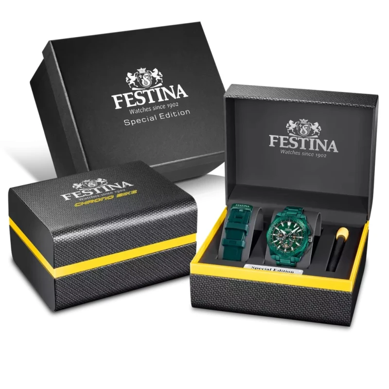 Reloj Festina Chrono Bike Verde Cronógrafo Hombre F20730/1 