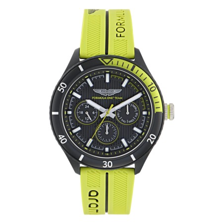 Reloj Aston Martin Formula 1 Amarillo y Negro Multifunción Hombre MTFP1F502