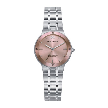 Reloj Mark Maddox Mission Plateado y Rosado Analógico Mujer MM1039-77
