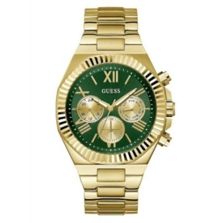 Reloj Guess EQUITY Dorado y Verde Multifunción Hombre GW0703G2