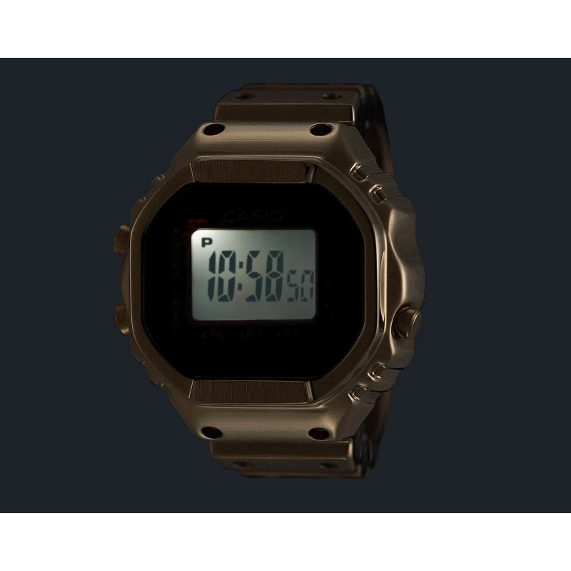Reloj Anillo Casio Dorado Digital Mujer CRW-001G-9ER