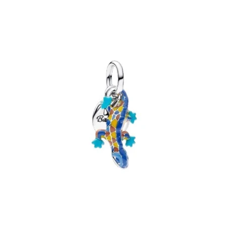 Charm Colgante Pandora Doble Salamandra y Etiqueta Grabable 794916C01