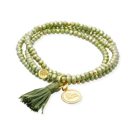 Pulsera Marina García Zen Amazonia Plata Baño Oro y "Love Mum" 91164U41G