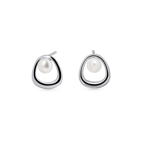 Pendientes Vidal&Vidal Baño Plata y Perla P4042A