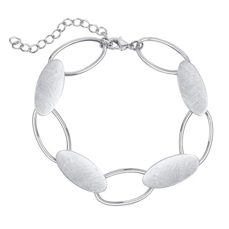 Pulsera Vidal&Vidal Eslabones Ovalados Baño Plata X2584717B