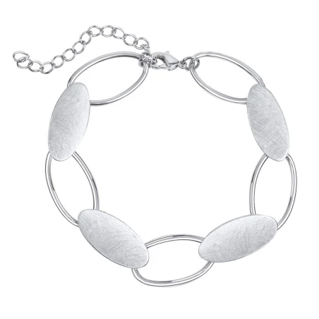Pulsera Vidal&Vidal Eslabones Ovalados Baño Plata X2584717B