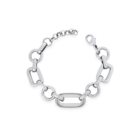 Pulsera Vidal&Vidal Bival Eslabones Baño Plata X2825117A