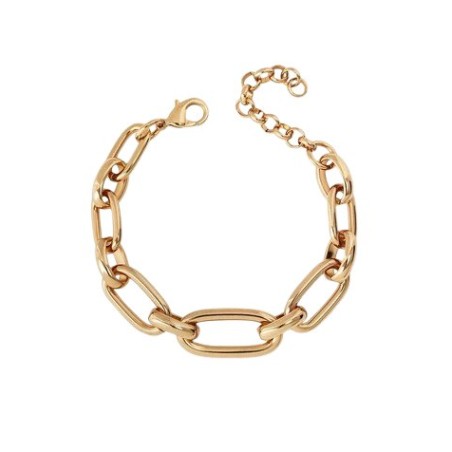 Pulsera Vidal&Vidal Hex Eslabones Baño Oro X9789617C
