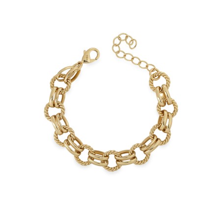 Pulsera Vidal&Vidal Relief Eslabones Baño Oro X9822317A