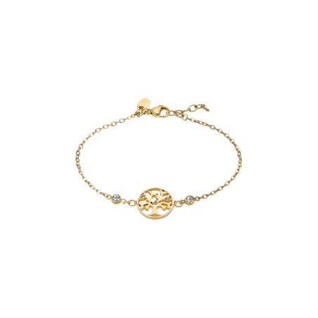 Pulsera Lotus Style Árbol de la Vida Acero Chapado Oro LS2600-2/2