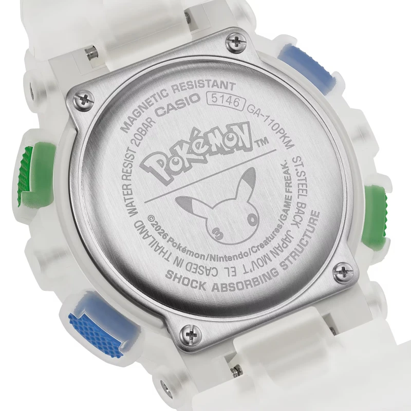 Reloj G-Shock Edición Especial 30 Años de Pokemon GA-110PKM-7AER