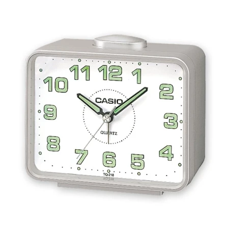 Reloj de mesa CASIO Plateado Analógico TQ-218-8EF