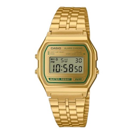 Reloj Casio Collection Vintage Dorado Digital UnisexA158WEGV-9AEF 