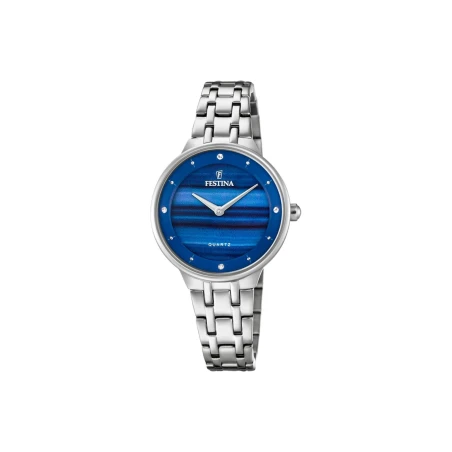 Reloj Festina Plateado y Azul Analógico Mujer F20600/A
