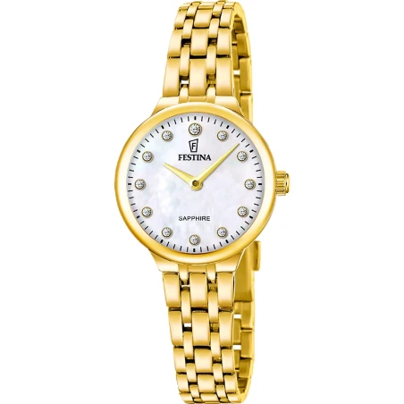 Reloj Festina Mademoiselle Dorado Analógico Mujer F20745/1 
