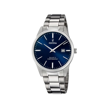 Reloj Festina Classics Plateado y Azul Analógico Hombre F20511/3