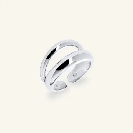 Anillo Vidal&Vidal Dúo Baño Plata X281591214