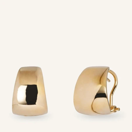 Pendientes Vidal&Vidal Semiluna Baño Oro G4021