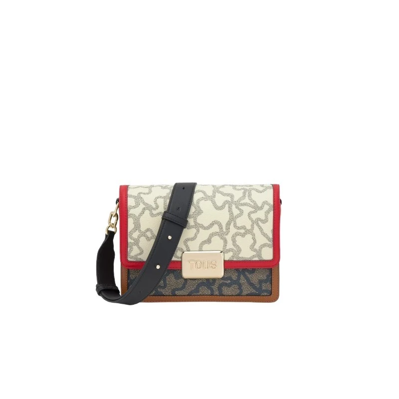 Bandolera Kaos Icon TOUS Beige y Negro Mediano 2002462002