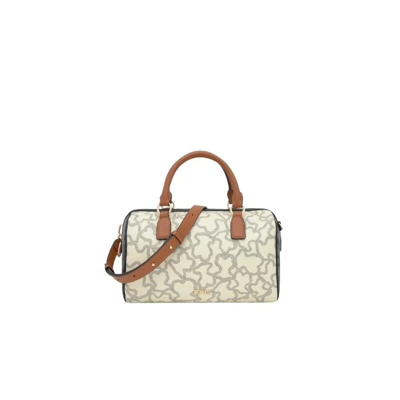 Bolso Bowling TOUS Kaos Icon Beige y Negro Mediano 2002462201 