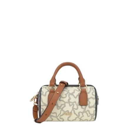 Bolso Bowling TOUS Kaos Icon Beige y Negro Pequeño 2002462303
