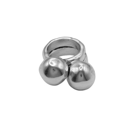Anillo Ciclón Spherik Esferas Baño Plata 256500-00-2