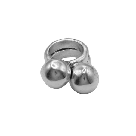Anillo Ciclón Spherik Esferas Baño Plata 256500-00-2