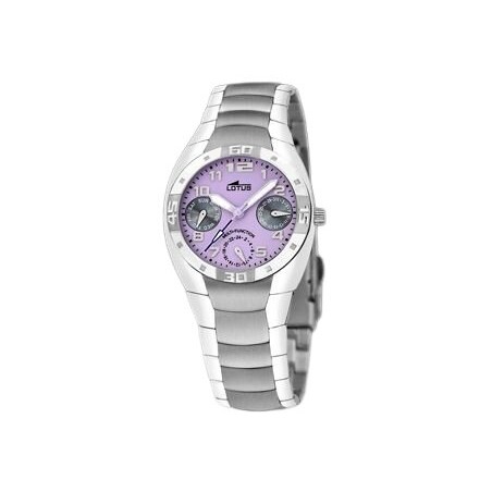 Reloj Lotus Plateado y Rosa Multifunción Mujer 5331/4