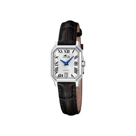 Reloj Lotus Square Plateado y Negro Analógico Mujer 19082/1