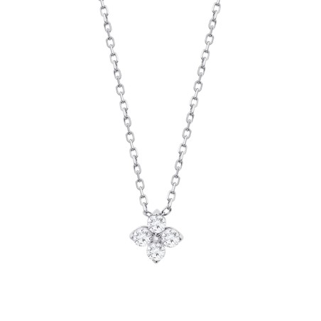 Gargantilla Lotus Silver Plata y Circonitas Blancas LP3926-1/1
