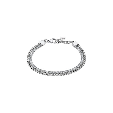 Pulsera Lotus Style Doble Cadena Acero Mujer LS2577-2/1