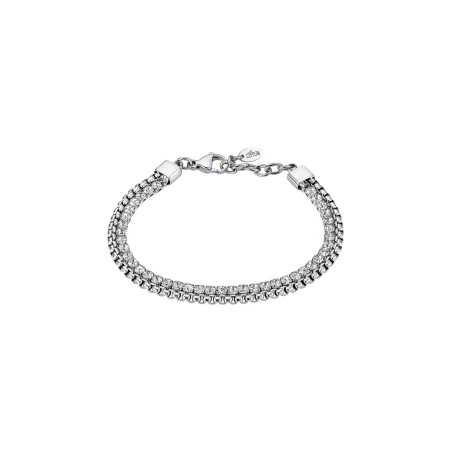 Pulsera Lotus Style Doble Cadena Acero Mujer LS2577-2/1