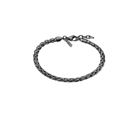 Pulsera Lotus Style Acero Trenzado Negro Hombre LS2366-2/3