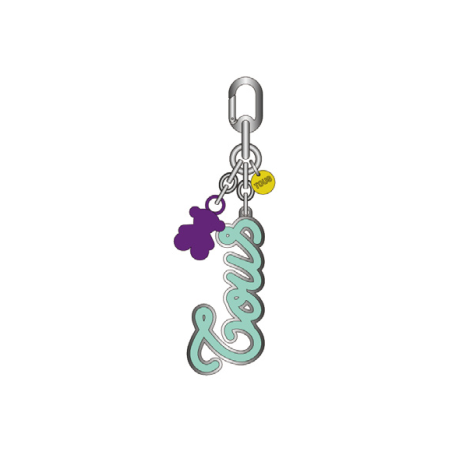Llavero TOUS Calligraphy Plateado y Multicolor 2002471556