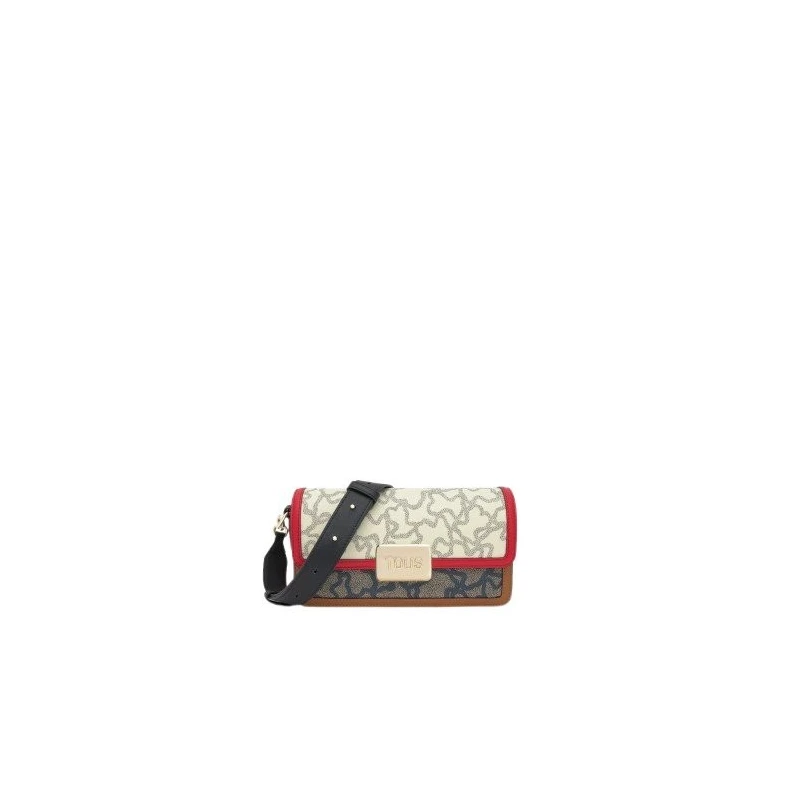 Bandolera TOUS Kaos Icon Beige y Negro Pequeña 2002462103