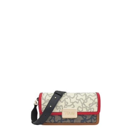 Bandolera TOUS Kaos Icon Beige y Negro Pequeña 2002462103