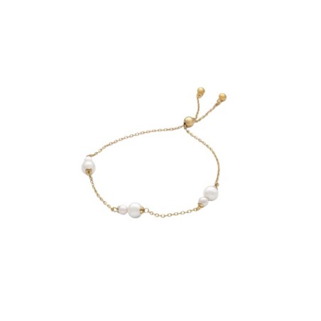 Pulsera Majorica Duet Plata Baño Oro y Perlas 18252.01.1.B24.000.1