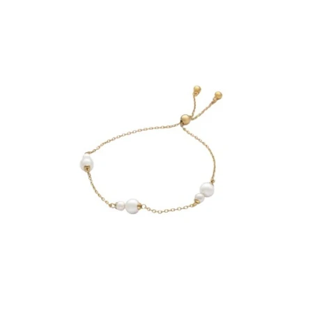 Pulsera Majorica Duet Plata Baño Oro y Perlas 18252.01.1.B24.000.1