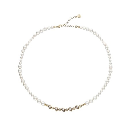 Collar Majorica Nova Plata Baño oro, Circointas y Perlas 18310.01.1.N40.530.1