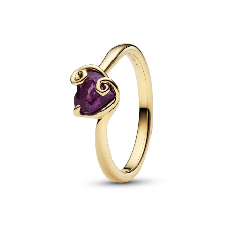 Anillo Pandora Corazón Morado Sally de Pesadilla Antes de Navidad 164734C01