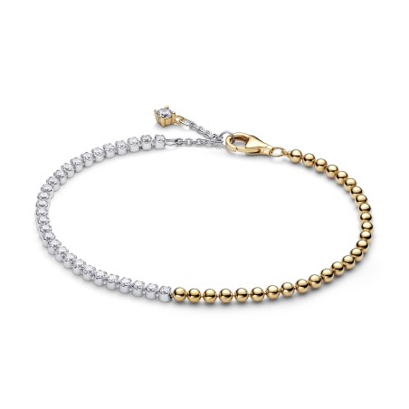 Pulsera Pandora Tenis y Cuentas Bicolor 564820C01